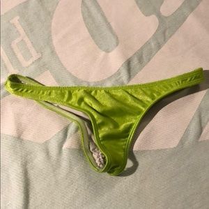 Kaikini neon green cheeky bikini bottom